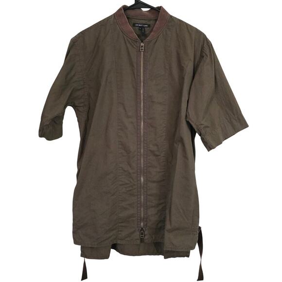 Helmut Lang‎ Bondage Shirt Jacket Small Green/Brown Minimal Military Designer - Picture 1 of 8